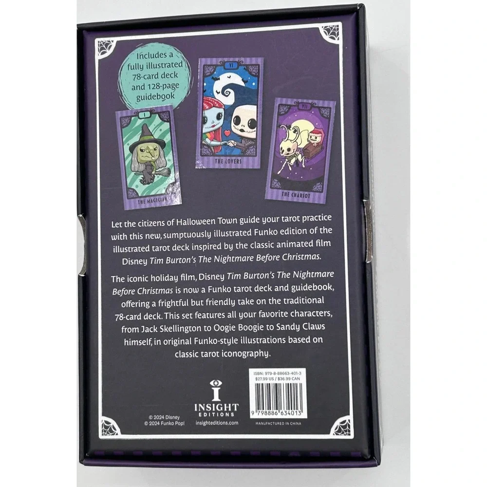 Funko The Nightmare Before Christmas Tarot Card Deck Guidebook Disney Pop Art